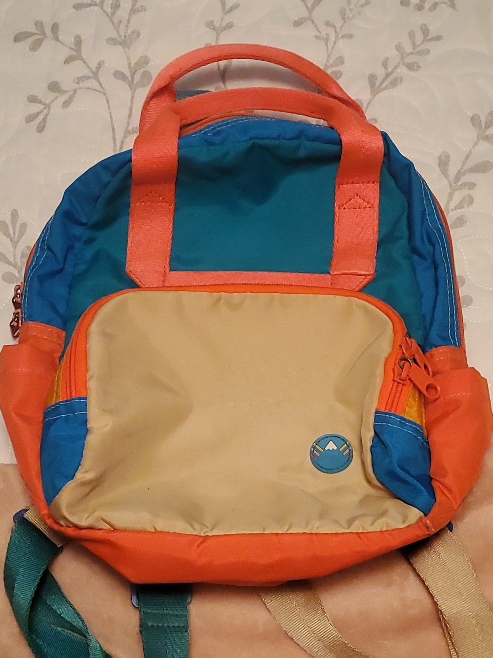 Mokuyobi Colorblock Zip Backpack Small 15L Fits 13" Laptop 3 Pockets